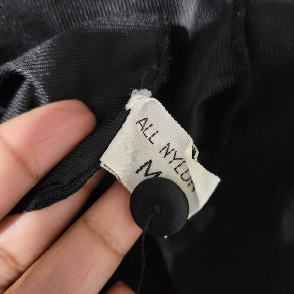 Vintage Jer Marai Jumpsuit Black Lingerie Nylon 60s Lace Loungewear Size Medium - Picture 11 of 16